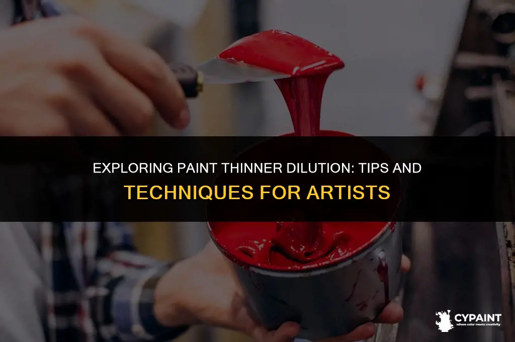 can you stretch paint thinner out any way