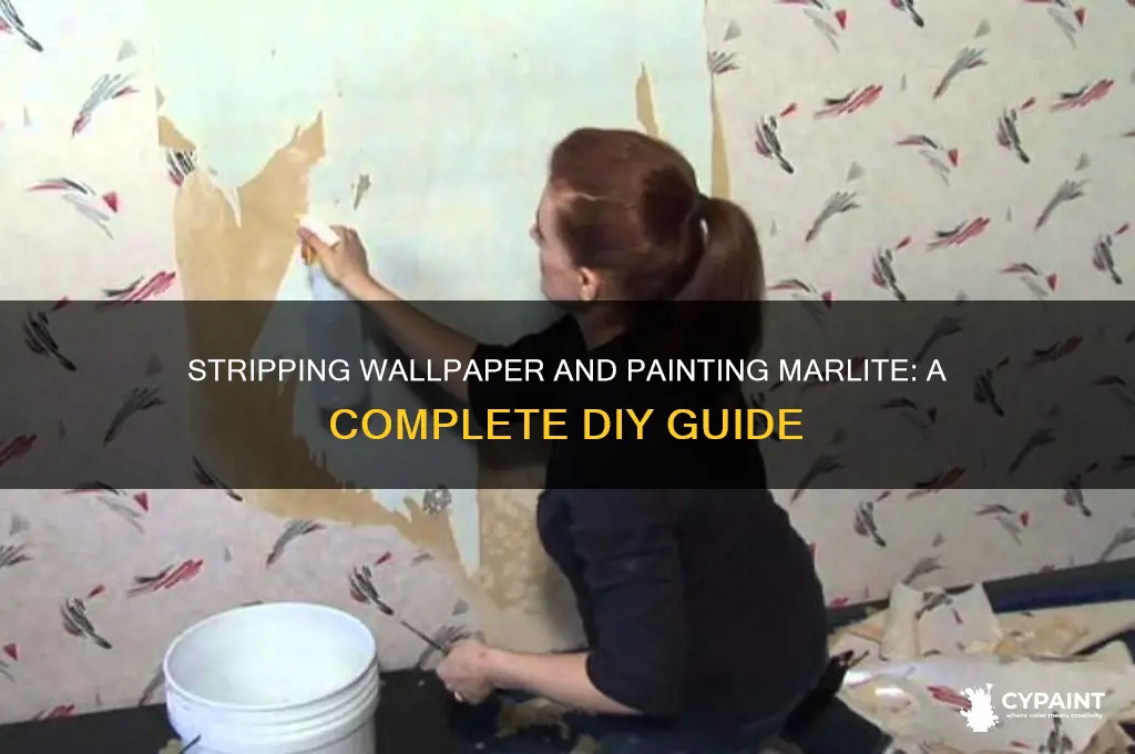 can you strip wallpaper on marlite and then paint marlite