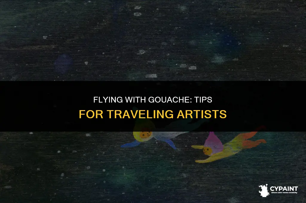 can you take gouache paint on a plane