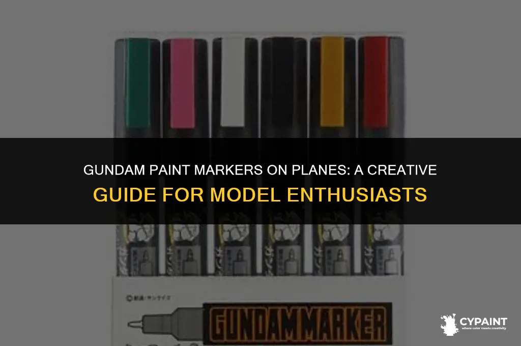 can you take gundam paint markers on planes
