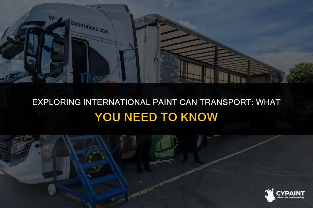 can you take paint cans to another country