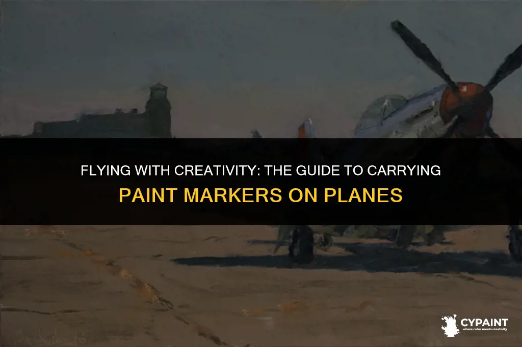 can you take paint markers on a plane