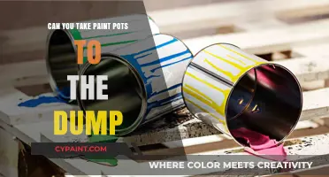 Eco-Friendly Disposal: Can You Take Paint Pots to the Dump?