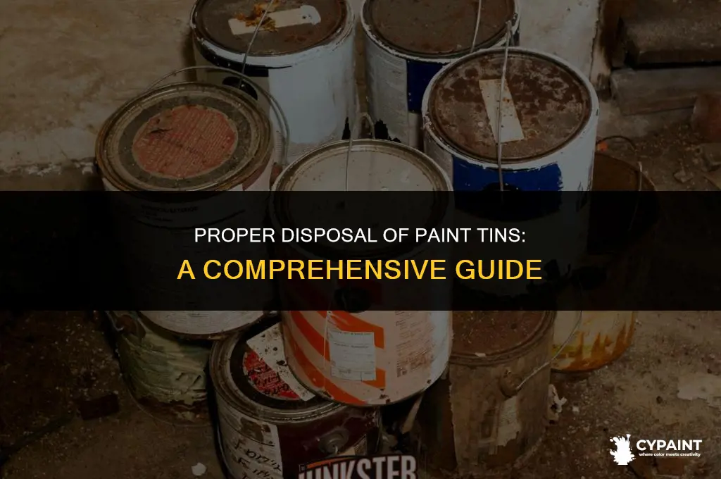 can you take paint tins to the dump