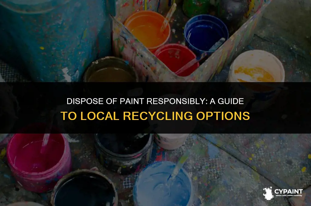 can you take paint to the local tip