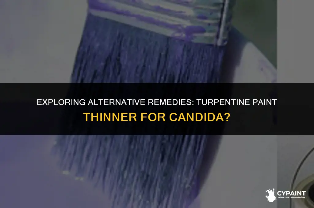 can you take turpintine paint thinner for candida