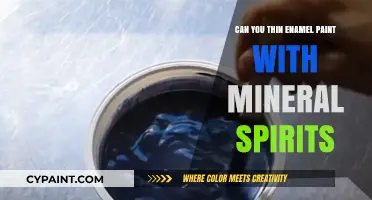 Thinning Enamel Paint: Mineral Spirits or Water?