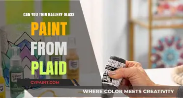Crafting with Precision: Thinning Gallery Glass Paint for Plaid Designs