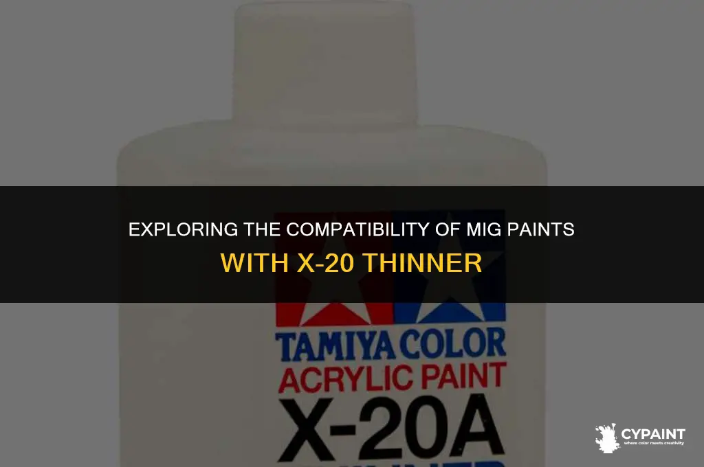 can you thin mig paints with x-20
