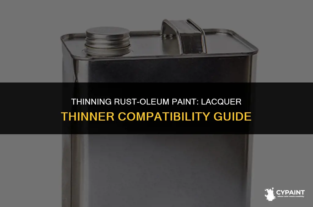 can you thin rustoleum paint with lacquer thinner