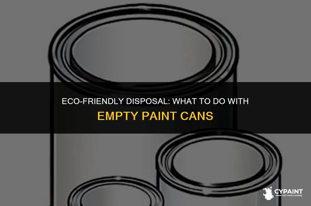 can you throw away an empty paint can