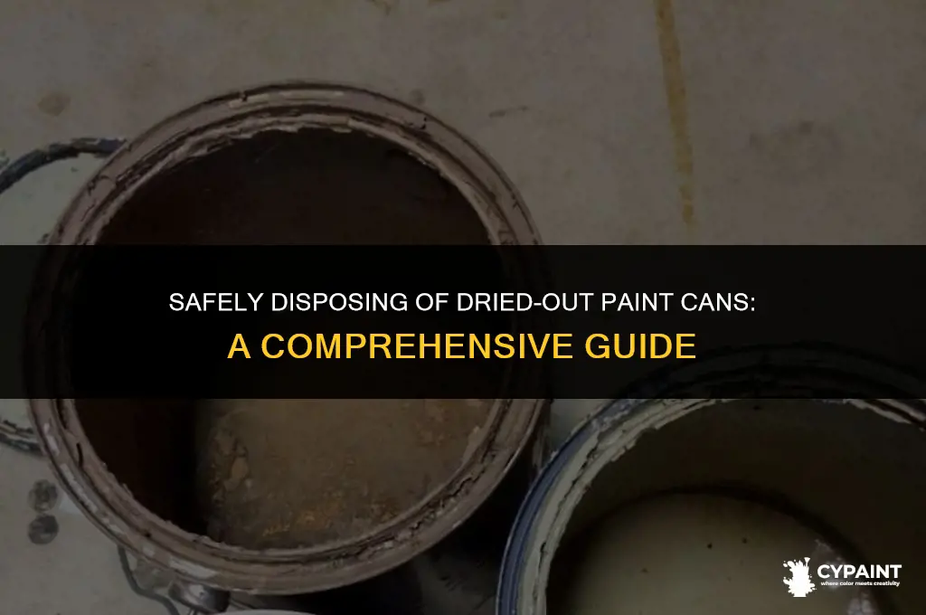 can you throw away dried out paint cans
