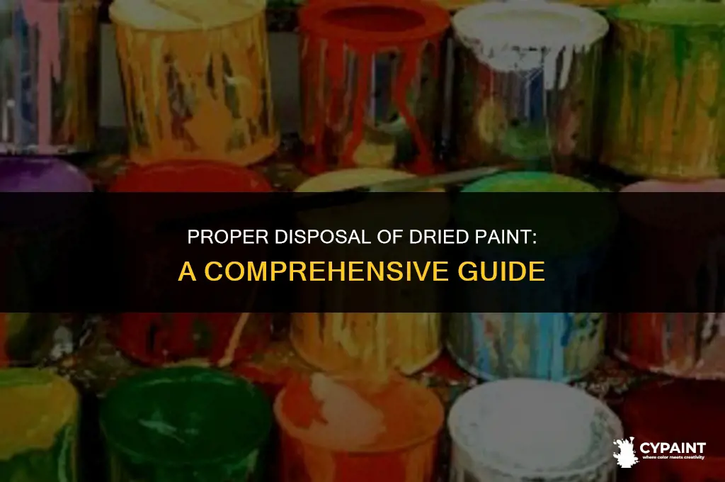 can you throw away dried up paint 92127