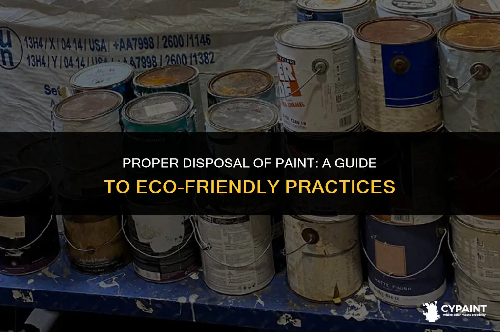 can you throw away paint at the dump