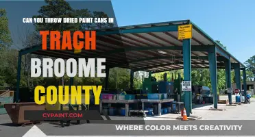 Proper Disposal of Dried Paint Cans in Broome County: Trash or Not?