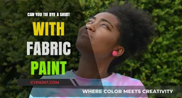 Dyeing Shirts: Fabric Paint for Tie-Dye?