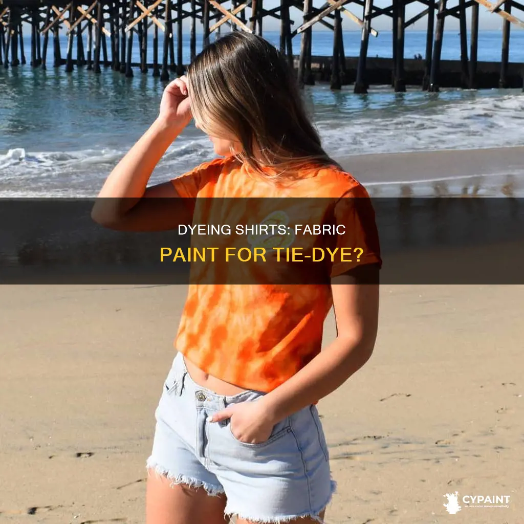 can you tie dye a shirt with fabric paint
