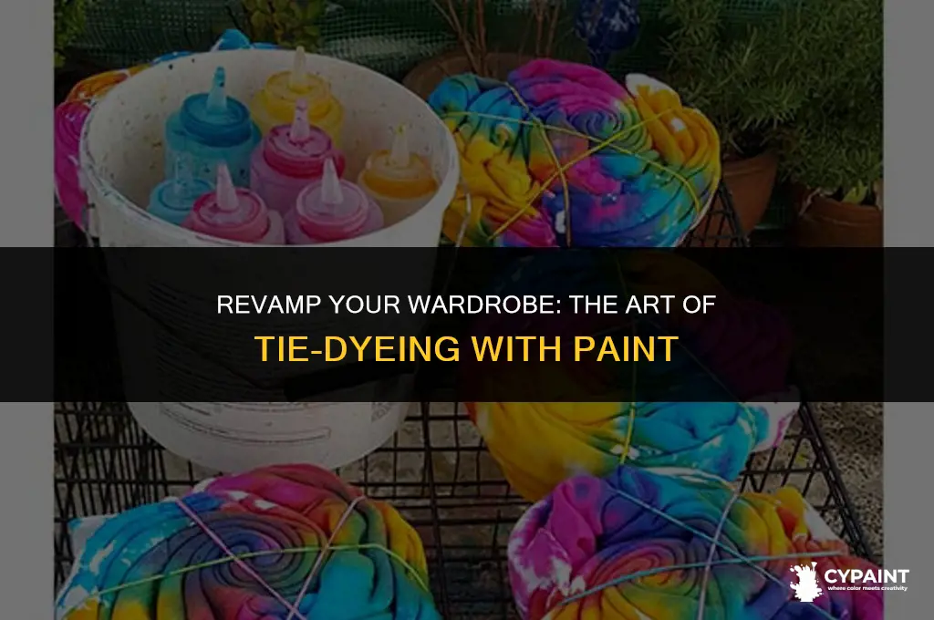 can you tie dye a shirt with paint