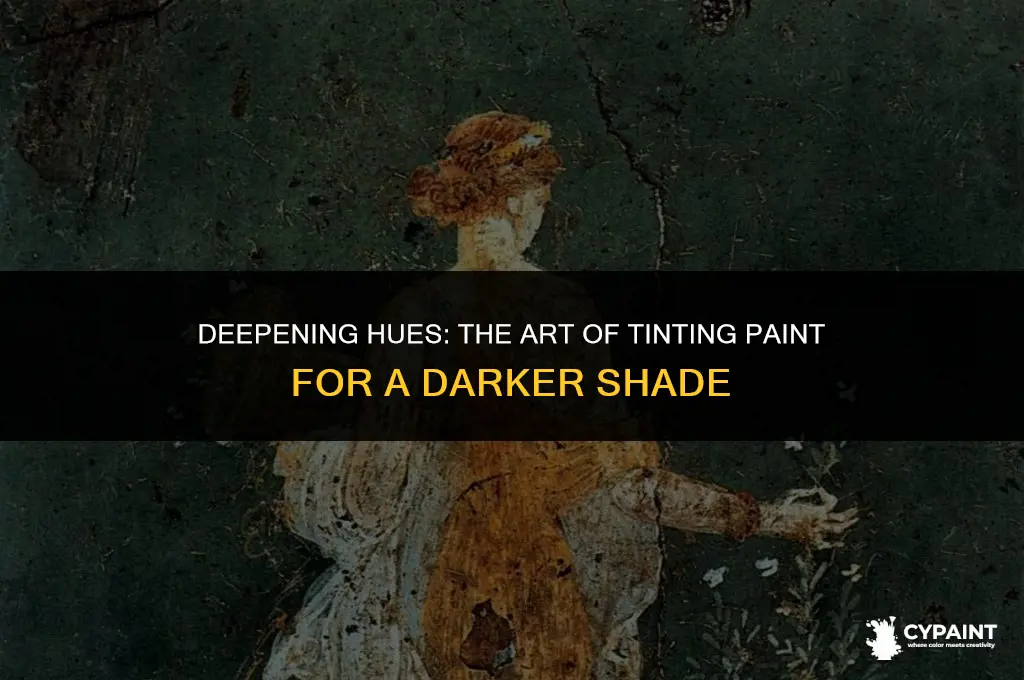 can you tint a paint a shade darker