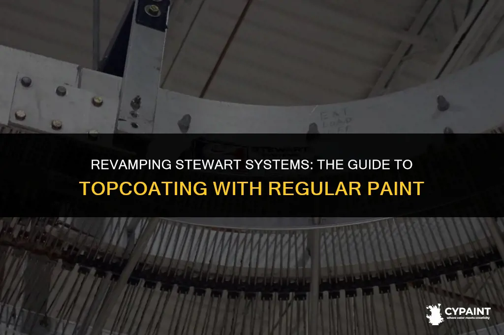 can you topcoat stewarts systems with regular paint