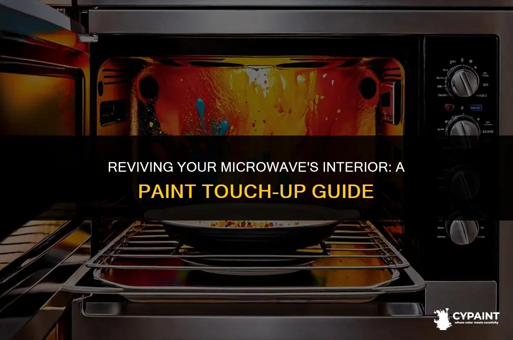 can you touch up paint inside a microwave