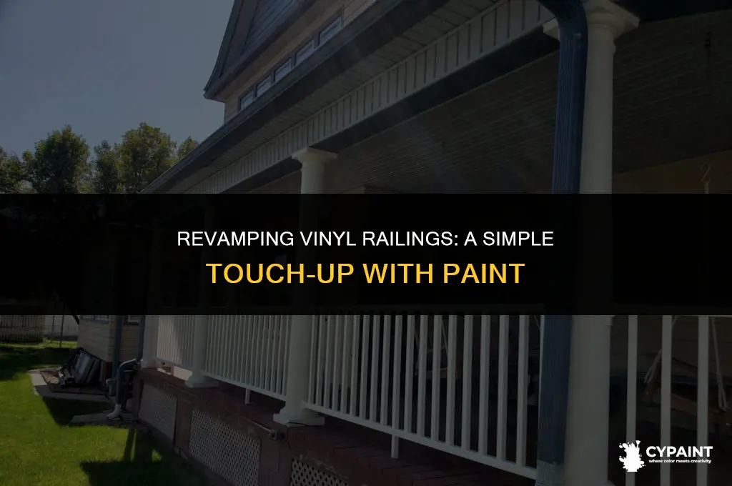 can you touch up vinyl railing with paint