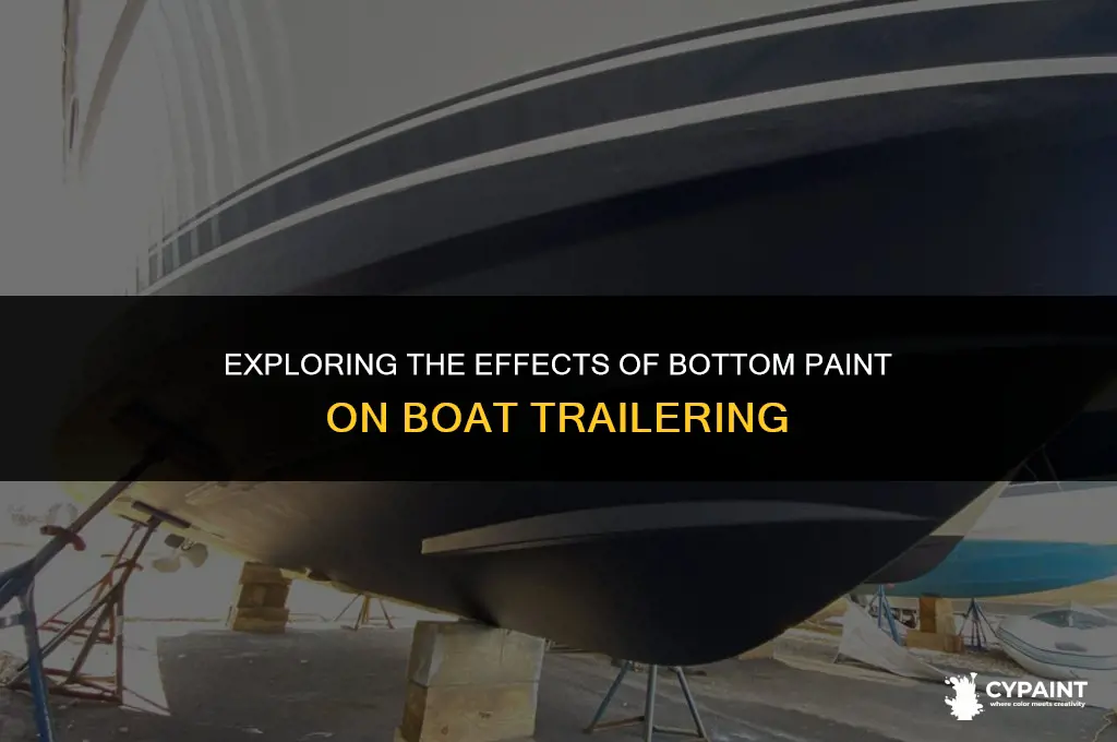can you trailer a boat with bottom paint