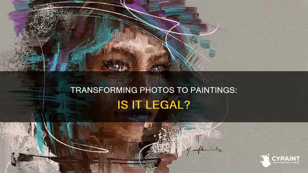 can you turn someone elses photo into a painting