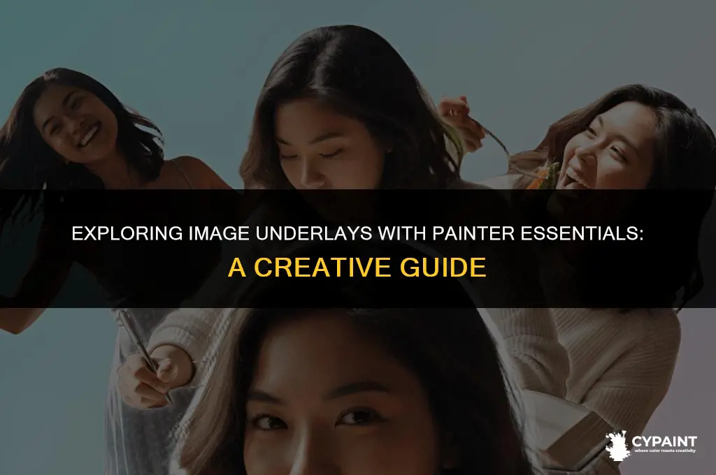 can you underlay an image with painter essentials
