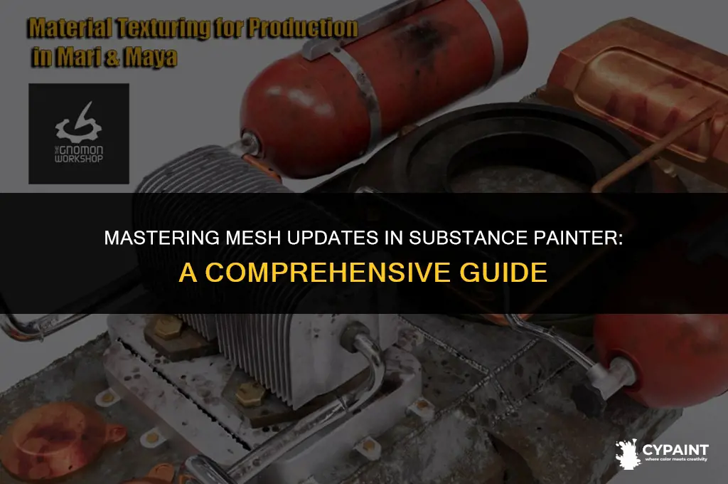 can you update your mesh in substance painter