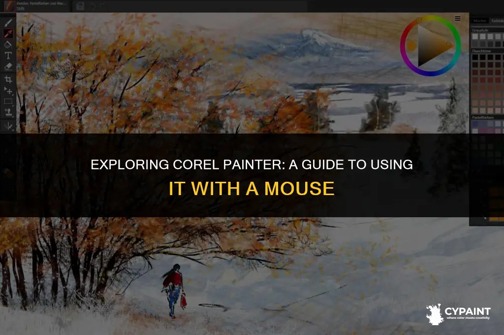 can you us corel painter with t mouse