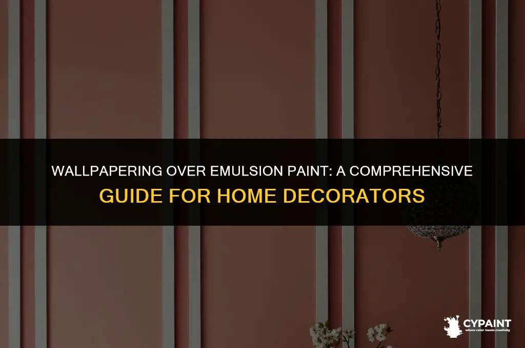 can you wallpaper on top of emulsion paint