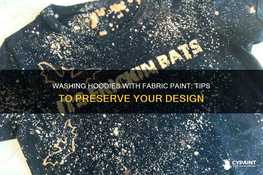 can you wash a hoodie with fabric paint on it