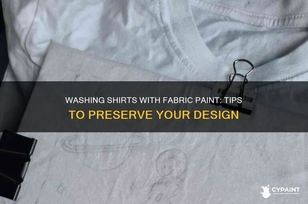 can you wash a shirt with fabric paint on it