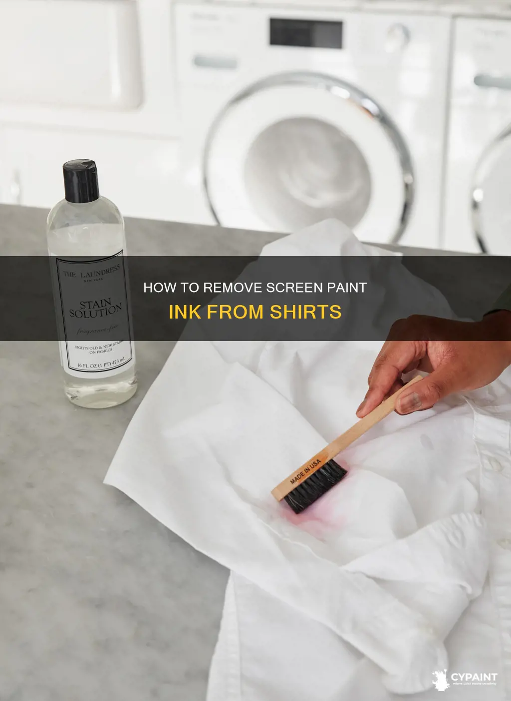 can you wash accidental screen paint ink from shirt