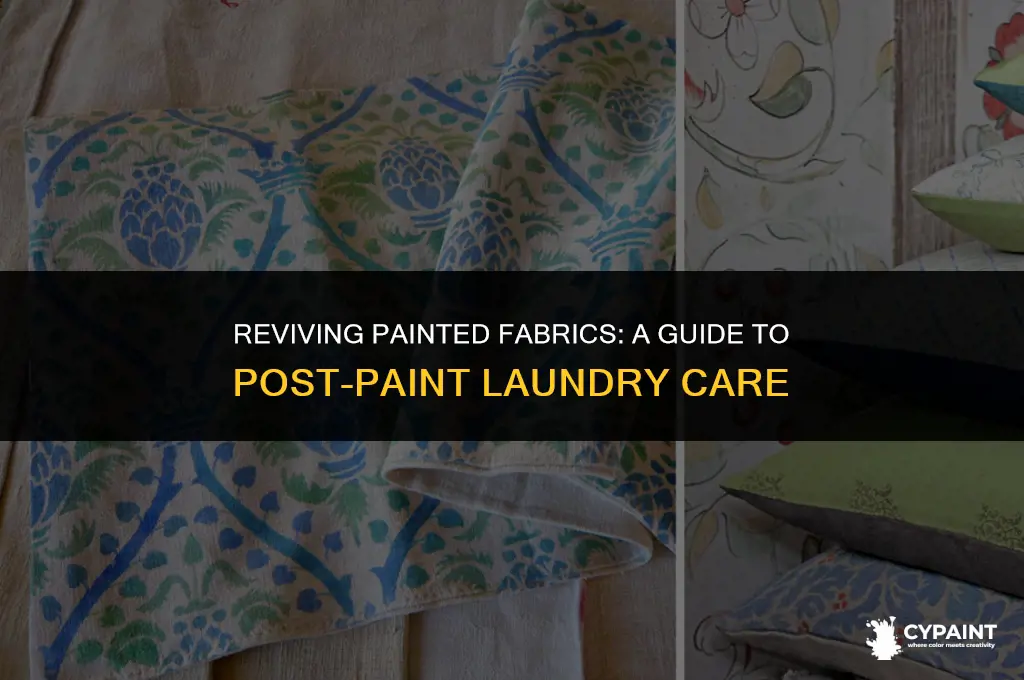 can you wash clothes after you paint them