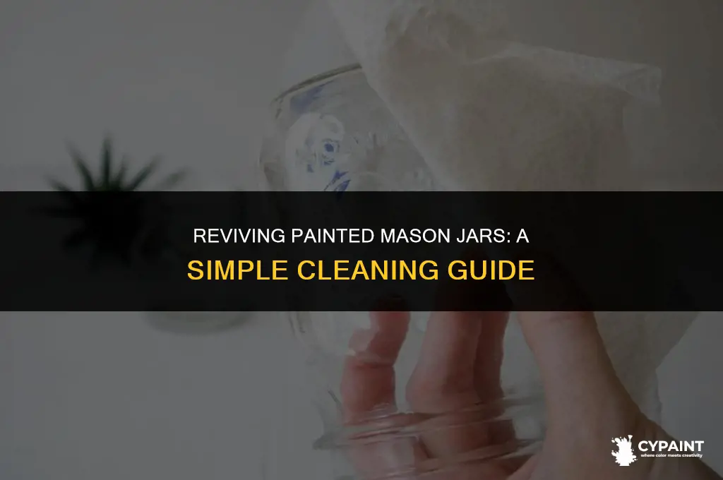 can you wash mason jars after painting them