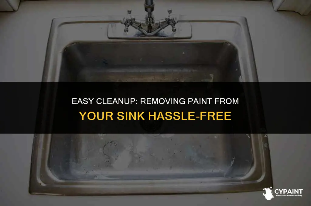 can you wash off paint in the sink