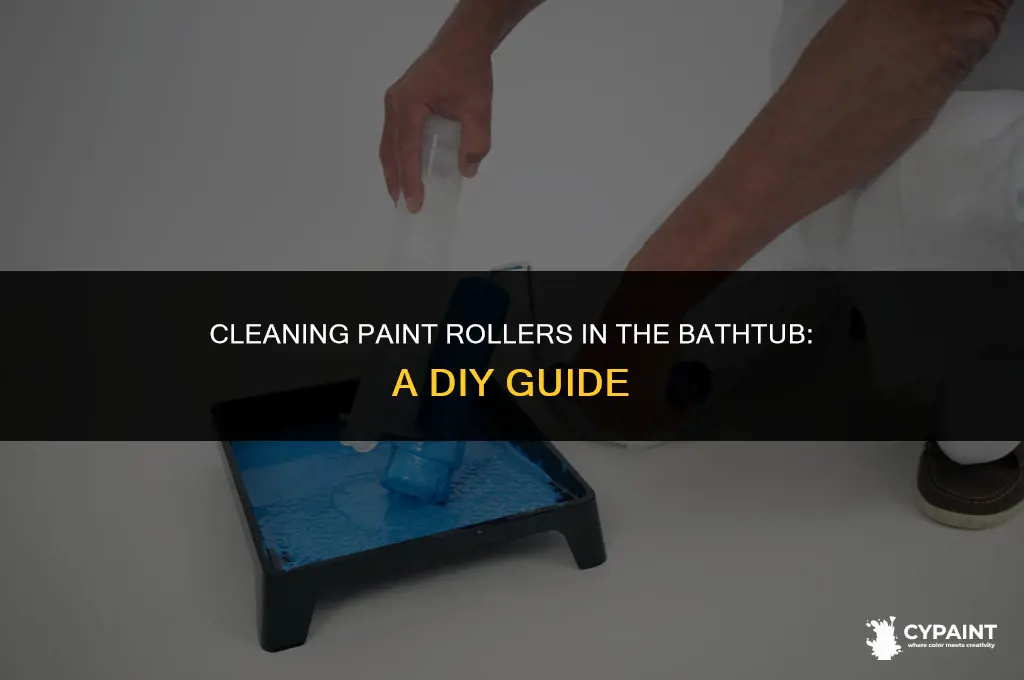 can you wash paint rollers in the bathtub