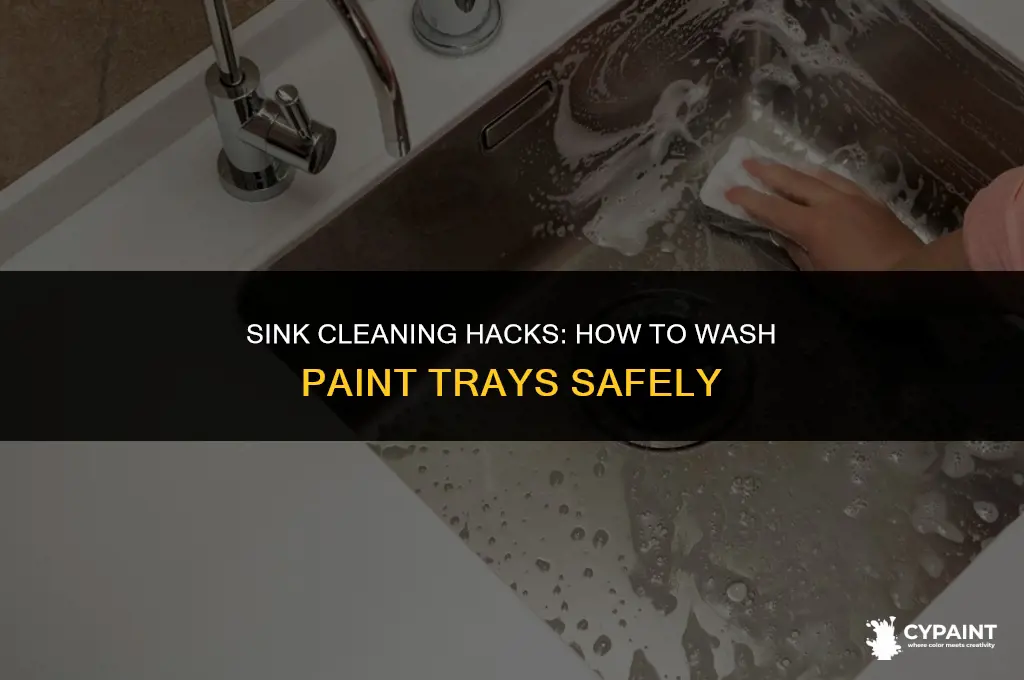 can you wash paint trays in the sink