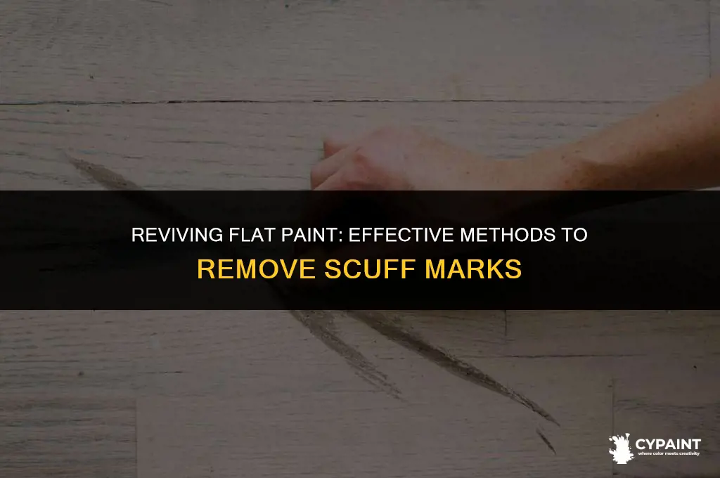 can you wash scuff marks off flat paint