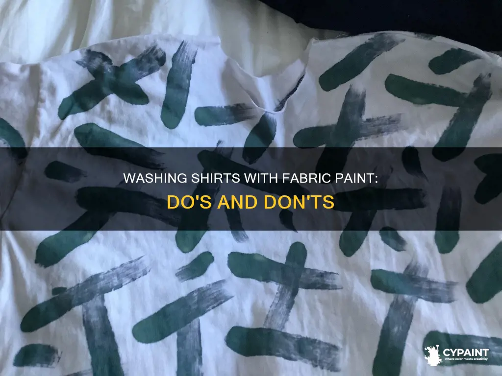 can you wash shirts with fabric paint on them