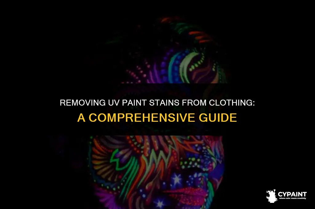 can you wash uv paint out of clothes