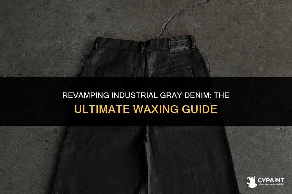 can you wax a industrial gray denim paint