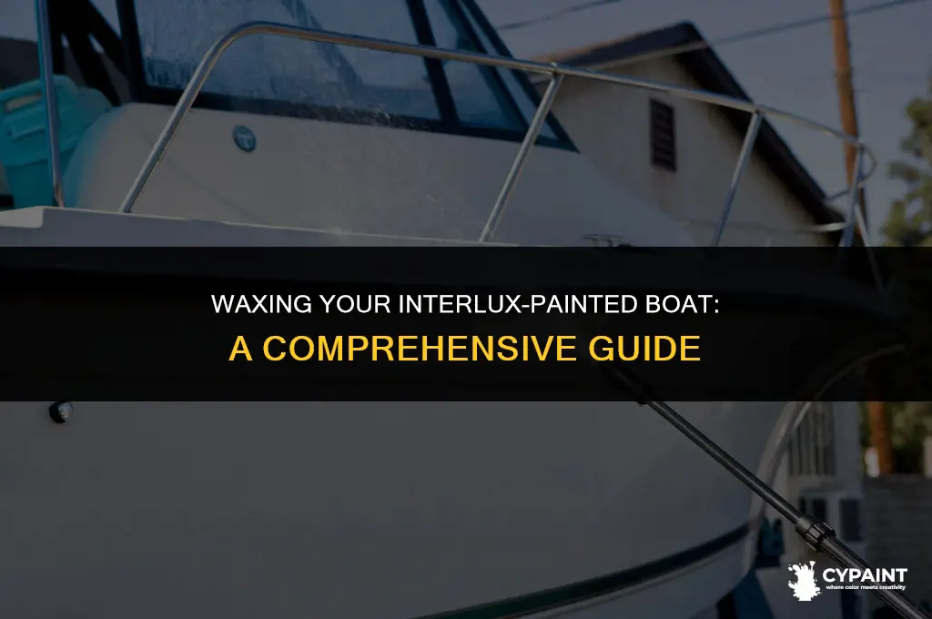 can you wax boat painted with interlux paint