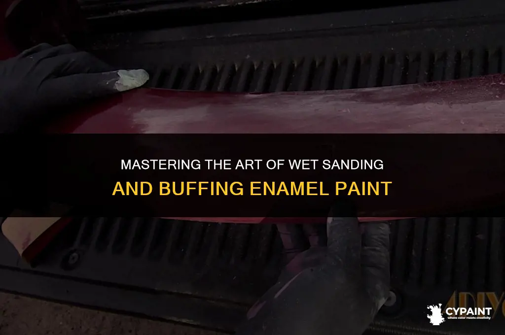 can you wet sand and buff enamel paint