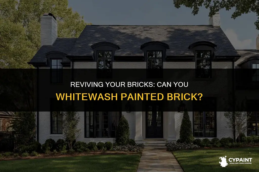 can you whitewash brick that has been painted