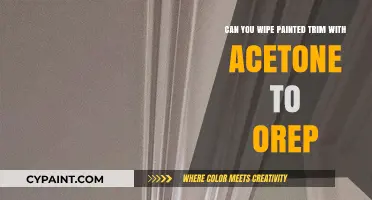 How to Prep Painted Trim: Acetone Wipe