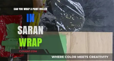 How to Store Paint Rollers: Saran Wrap Method