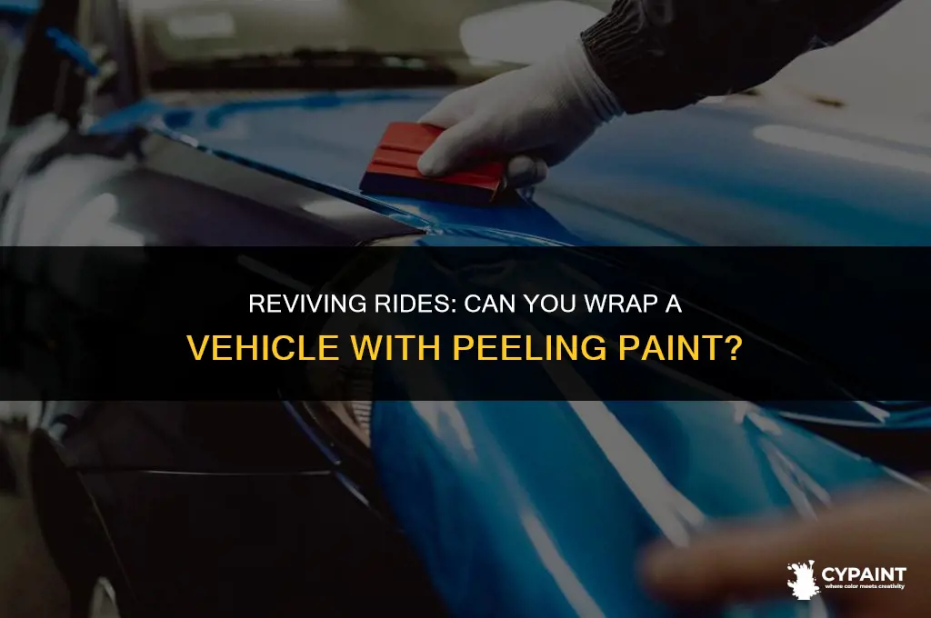 can you wrap a vehicle with peeling paint